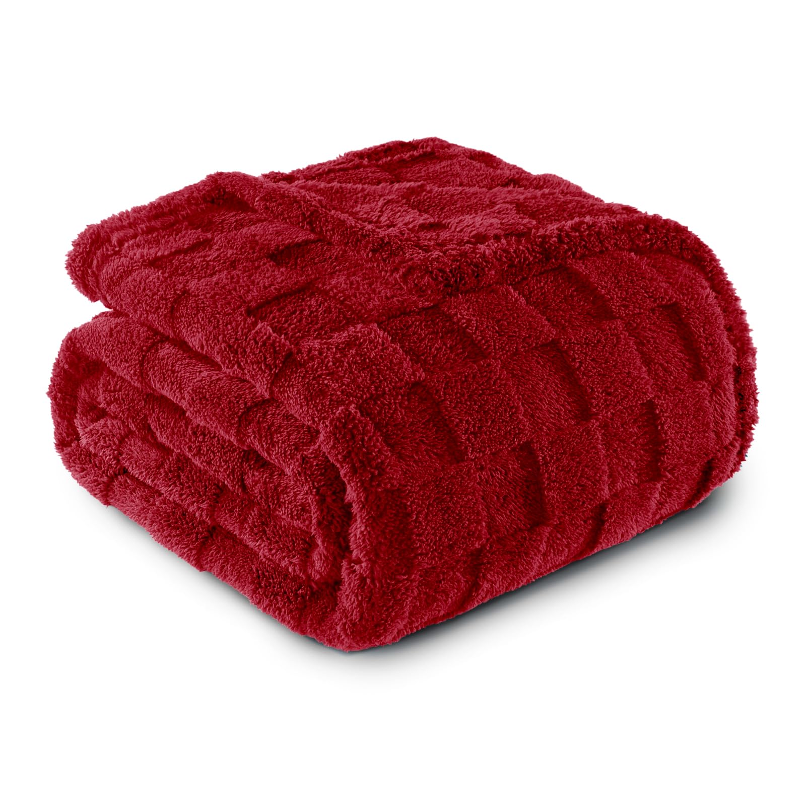 Exclusivo Mezcla Fleece Throw Blanket for Couch,Super Soft and Warm Lightweight Checkered Pattern Blankets for All Seasons 127x152 CM