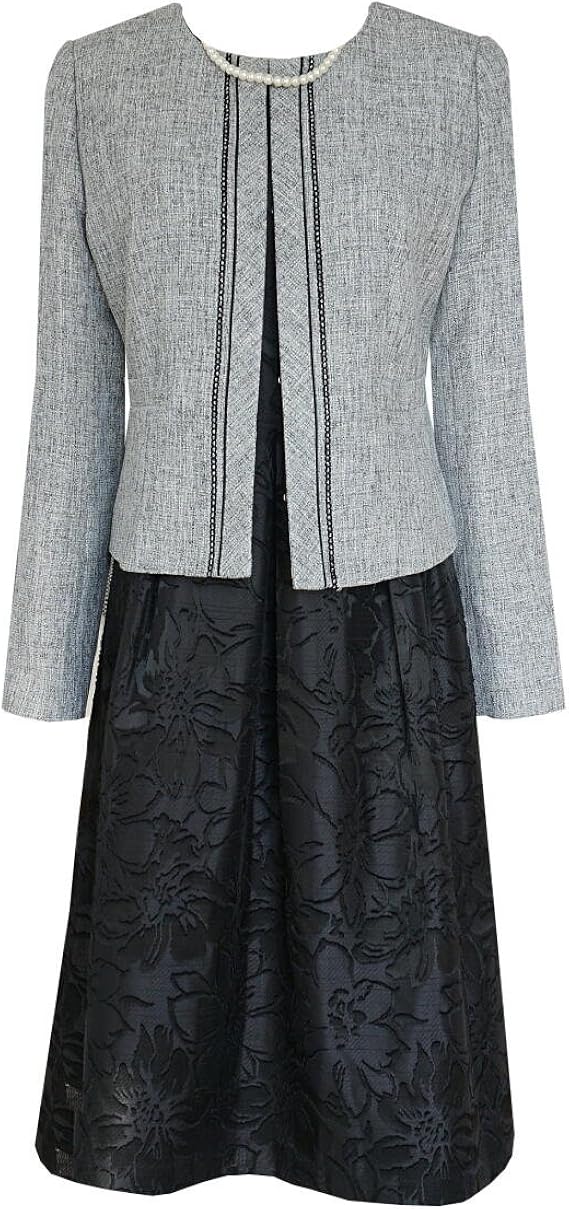 Amazon アンジェリカ Angelica N 3点セット ノーカラー ジャケット スーツ お宮参り 母 スーツ お宮参り ママ スーツ 七五三 母 スーツ 七五三 ママ ワンピーススーツ 通販