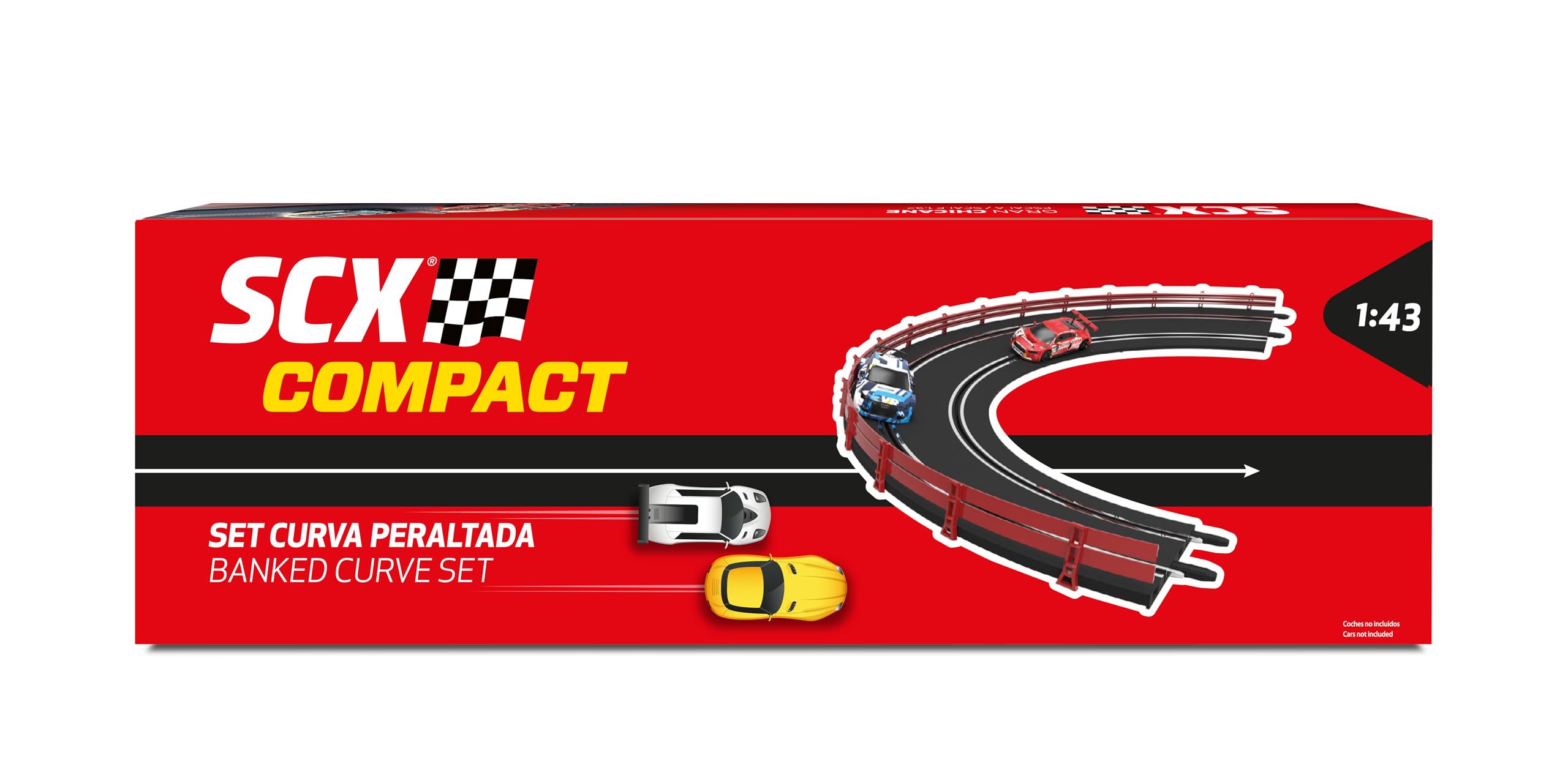 Scalextric – Accesorios y Extensiones Circuitos de Carreras Compact Escala 1:43 (Set Curva Peraltada)