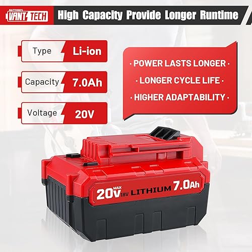 Miniatura 2 de Paquete de 2 baterías de repuesto de 20 V MAX PCC685L 6.0 Ah y cargador rápido PCC692L para cable Porter 20 V batería PCC680L PCC685LP PCC682L