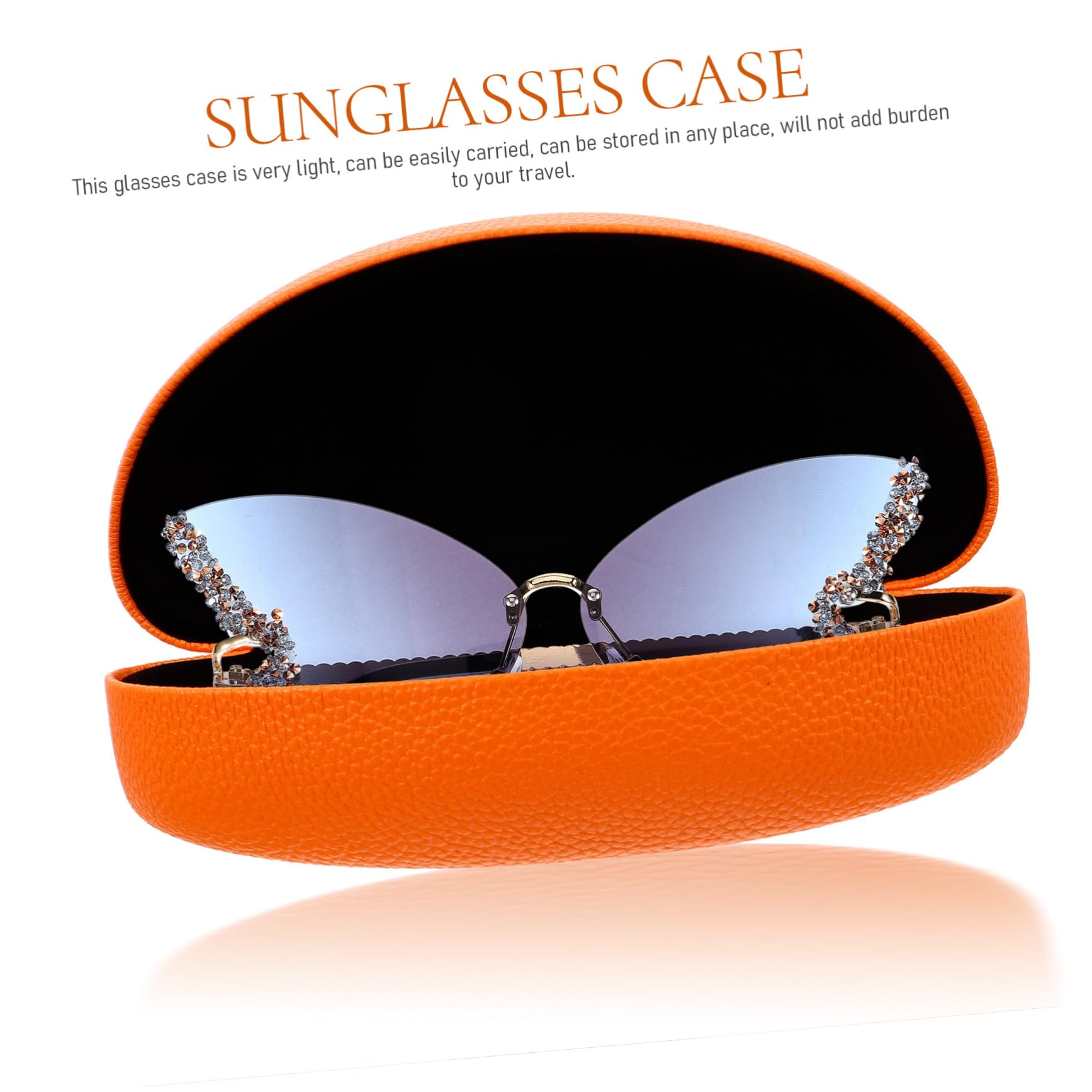 Healvian 4 Set Elegante Custodia Per Occhiali in Pelle Antigraffio Porta Occhiali Da Sole Adatto Per Occhiali Compatto Portatile Per Viaggio Uso Quotidiano 2 Pezzi * 4
