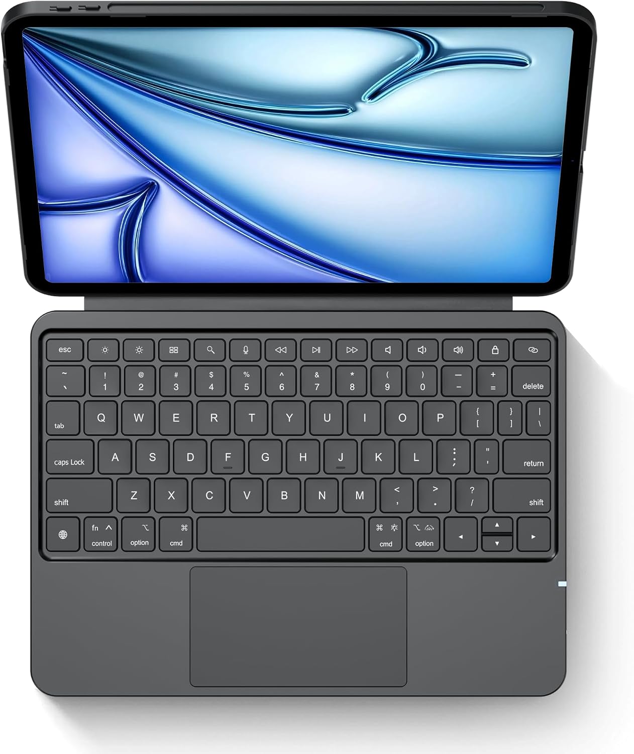 edaiser Detachable Keyboard Case for iPad Air 11-inch M4 M3 M2 & iPad Air 5th/4th Gen & iPad Pro 11-inch (4th-1st Gen): Magnetic Wireless Keyboard with Trackpad, Backlit, Black