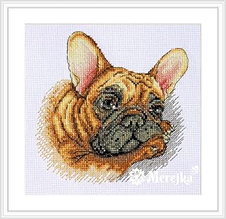 Merejka Counted Cross Stitch Kit French Bulldog