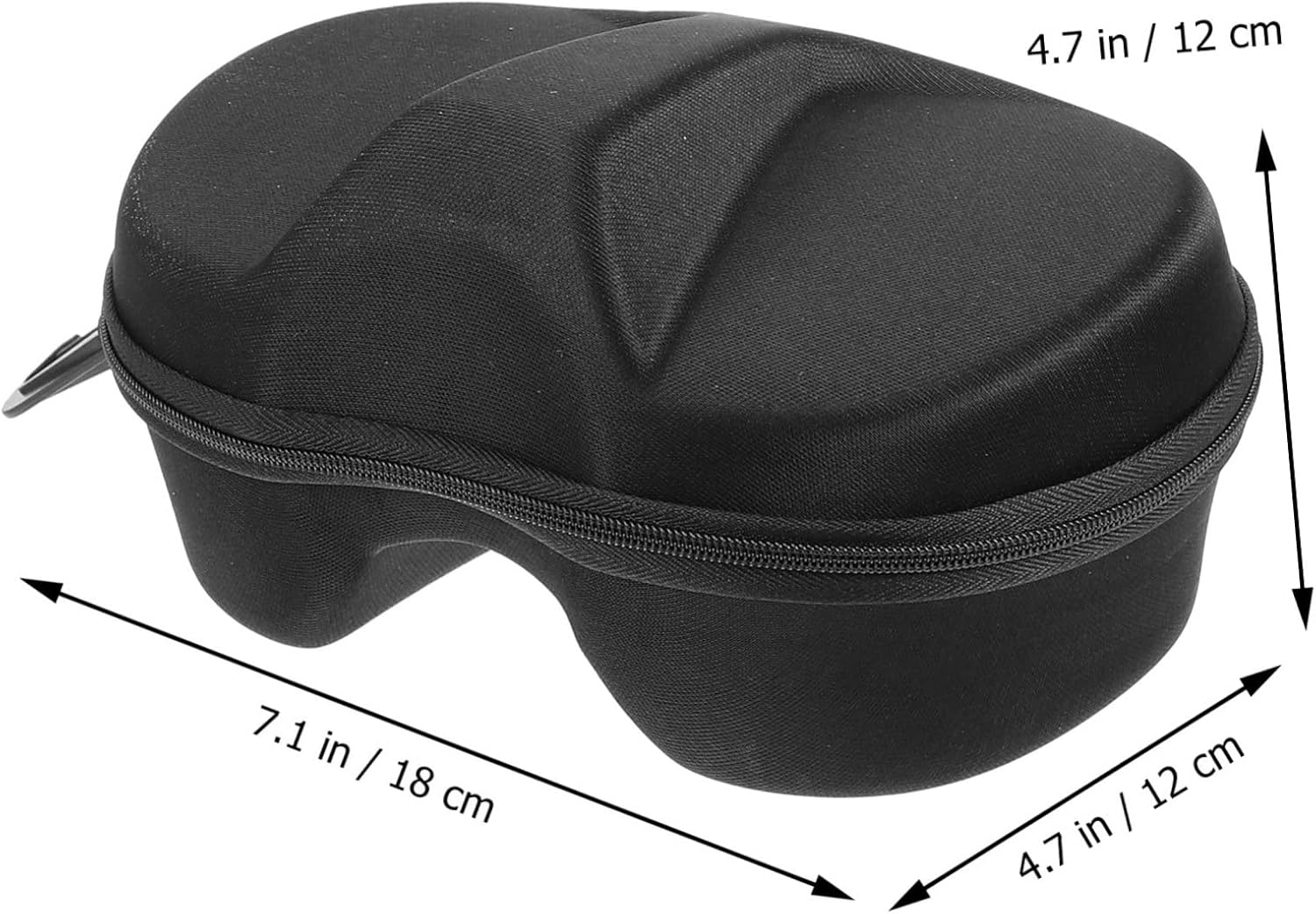 Milisten Practical Ski Goggles Storage Case Shockproof Eva Container for Outdoor Sports Zipper Closure Lightweight and Compact Design for Diving Masks and Snowboard Goggles