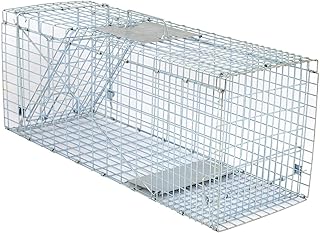 HomGarden 32â€˜â€™ Live Animal Trap for Rabbits, Stray Cat, Etc.