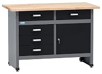 Küpper Werkbank 12049 5 Schubladen 1 Tür Buche