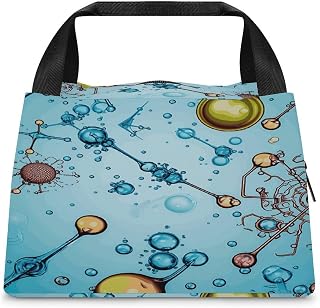 Abstraction Biology Chemistry Insulated Lunch Bag Cooler Tote Bag