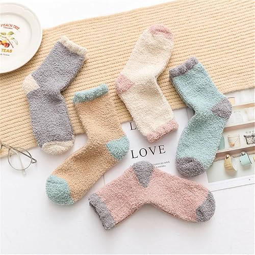 Miniatura 3 de TRENIS Winter Socks Colorful Sock Thickened Insulation Home Socks Minimalist Floor SocKs Sleep SockS