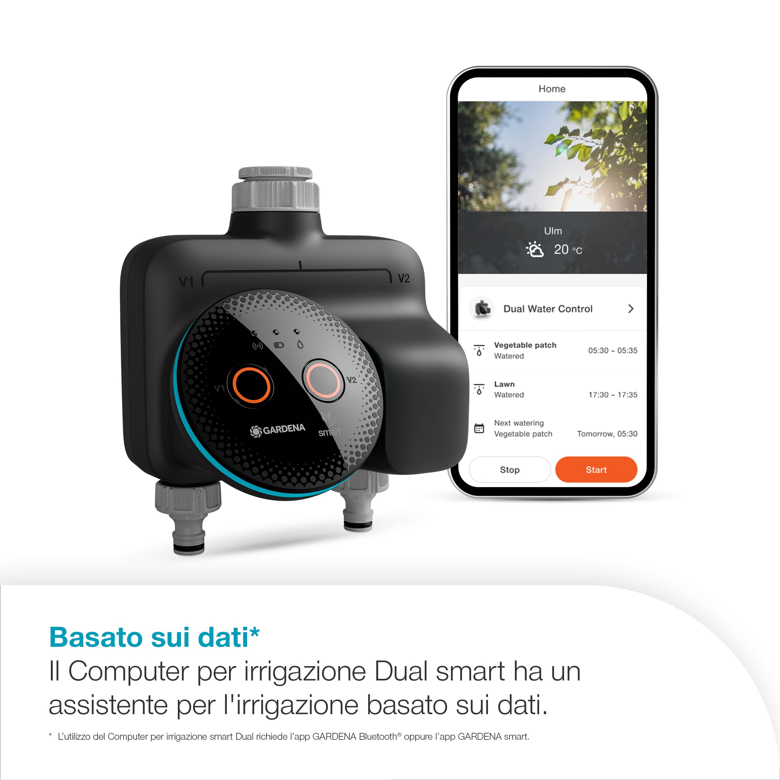 Gardena Computer per Irrigazione smart Dual Computer Irrigazione smart: Irrigazione basata sui d… — immagine 12 di 16