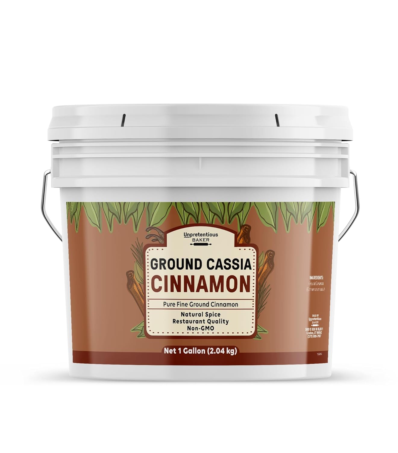 Unpretentious Ground Cassia Cinnamon, 1 Gallon, Baking & Cooking (4.5 Pound)