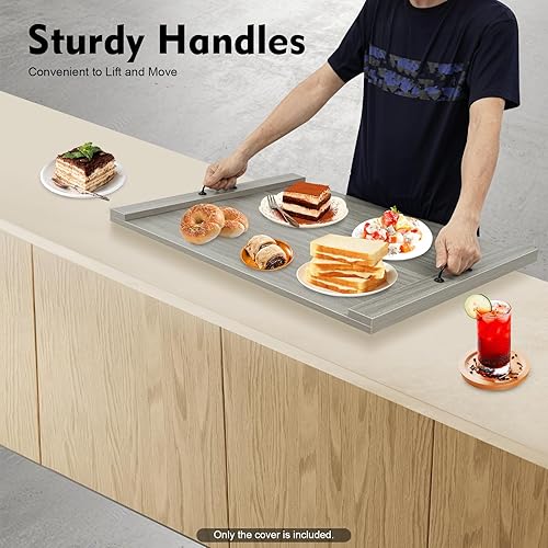 Miniatura 5 de Cubierta para estufa de fideos, cubierta superior de estufa de 30 x 22 pulgadas, cubierta superior de estufa adecuada para colocar en placas de gas,