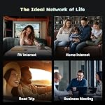 GlocalMe U3 4G LTE Mobile Hotspot with Global 1GB Data, Portable WiFi Hotspot for Travel in 200+ Countries, No SIM Card Needed, 10 Connected Devices, Pocket WiFi Device (U3 Black)