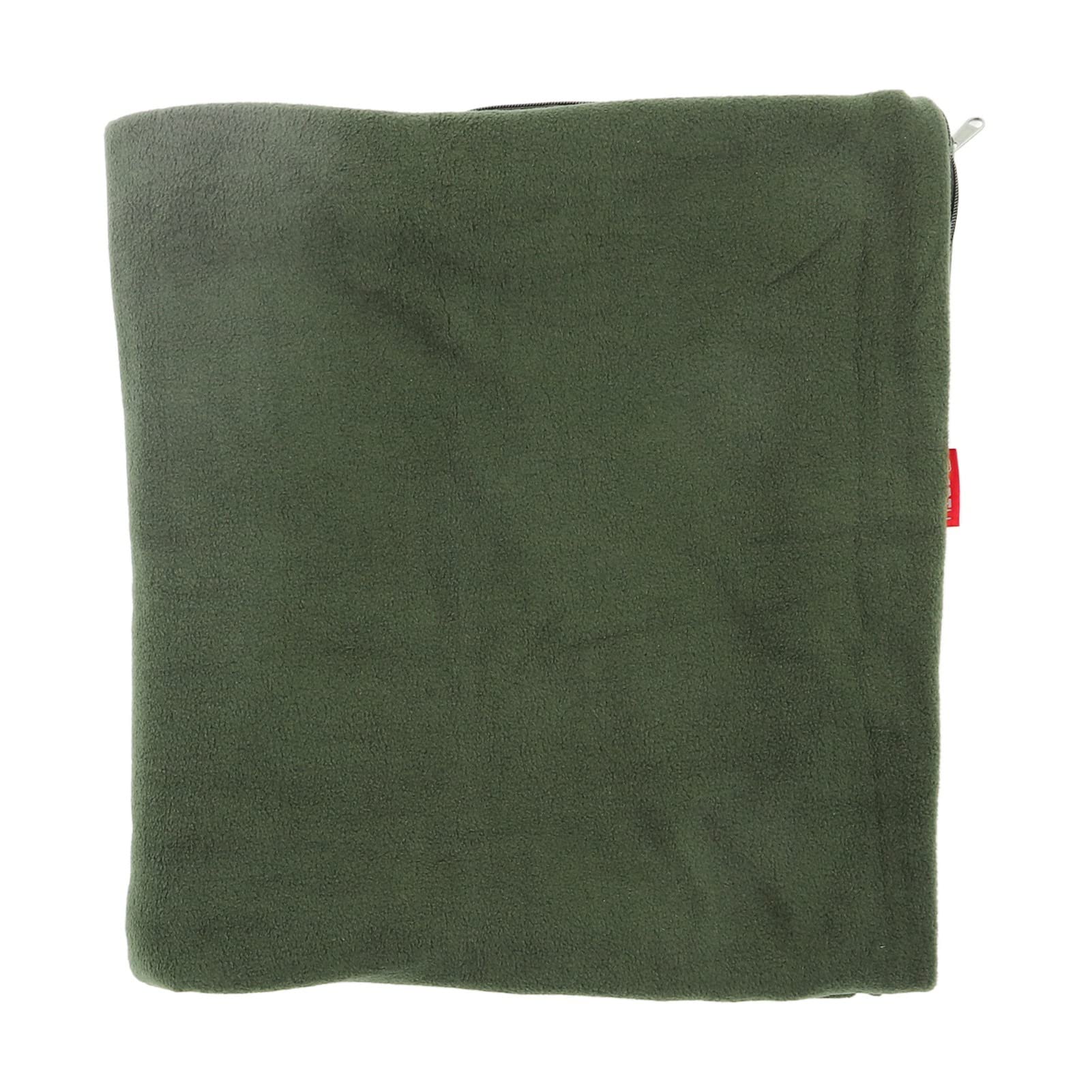 Sac De Couchage Polaire Léger 1.8x0.8 M - Avec Sac De Rangement, Choix De Couleurs (vert, Café, Gris, Bleu)