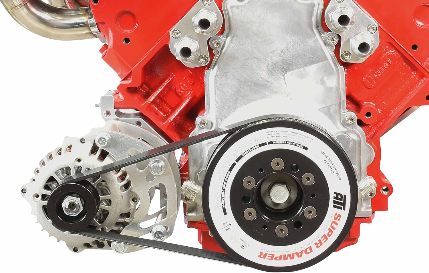 ICT Billet LS Camaro Spacing Low Mount Alternator Passenger Side Bracket Electric or Remote Water Pump Engine Plate Aluminum Designed & Manufactured in The USA 551177LS0-2