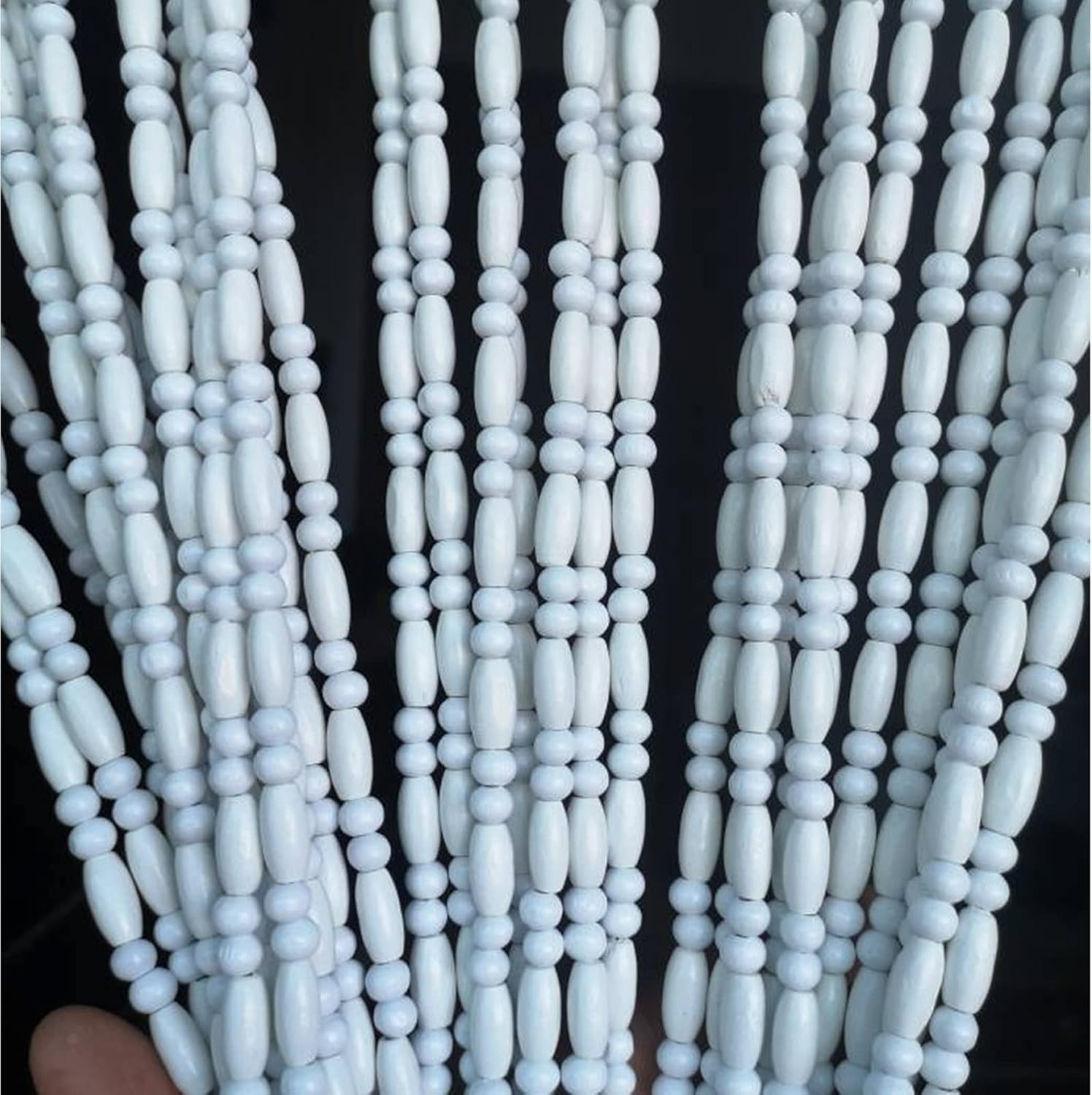 Stores à perles de bois naturel pour écran de rideau et cloison de salon