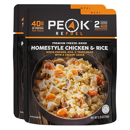 Miniatura 19 de Peak Refuel Beef Stroganoff | Alimentos liofilizados para mochileros y campamentos, sabor increíble, alto en proteínas, carne real, preparación