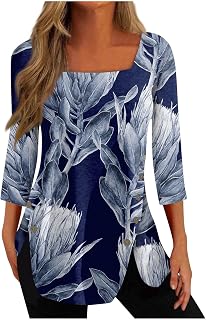 Women's Blouse Button Fly One Piece Balconette Long Sleeve Anniversaries Shirt Cotton Hem Into Rounded Top Boat Neck