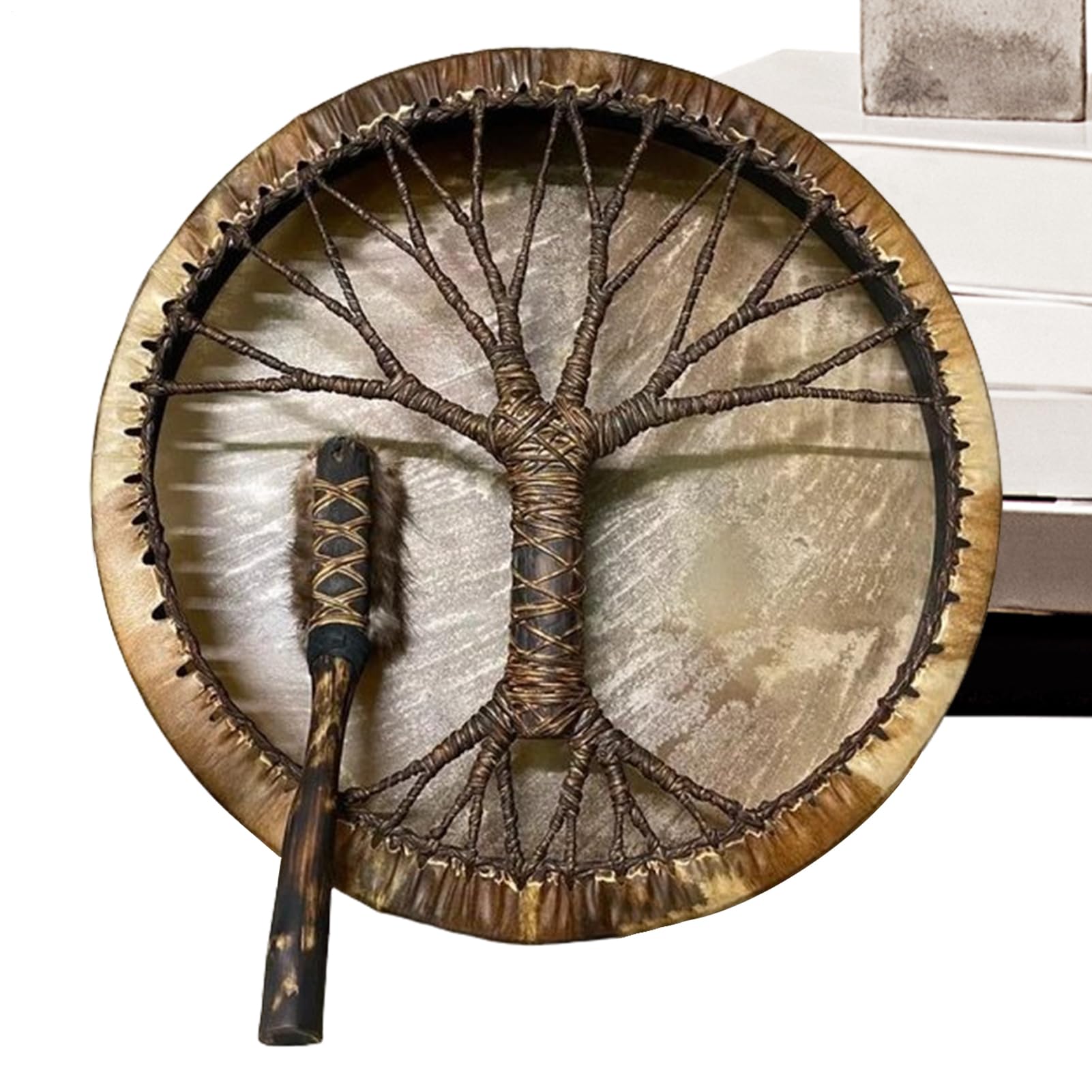 Drum Shaman, Professional Hand Drum, Decorative Percussion Instrument, Rhythmic Music Tool for Teens, Beginners, Kids, Home Display, Meditation, Cultural Events Use