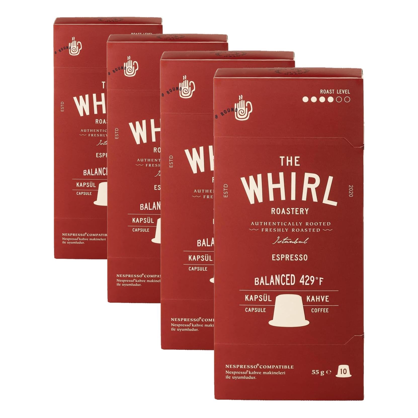 The WHIRL Espresso balanced Kapsül 55 G (4 paketi)