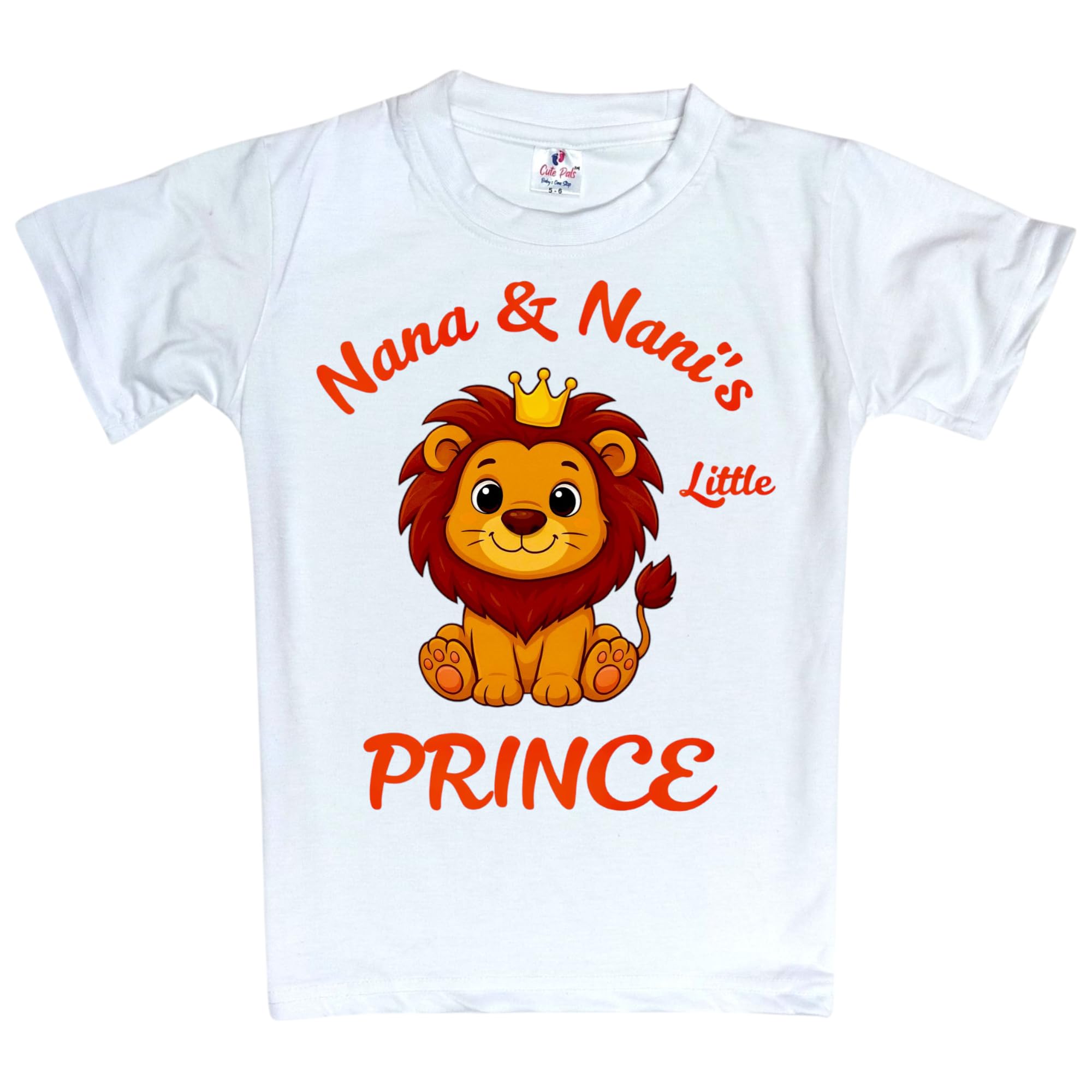 Nana Nani's Little Prince Nana Nani Ki Jaan Tshirt for Baby Boys Girls, Nana Nani Tshirt for Kids Baby Clothes-picture-13