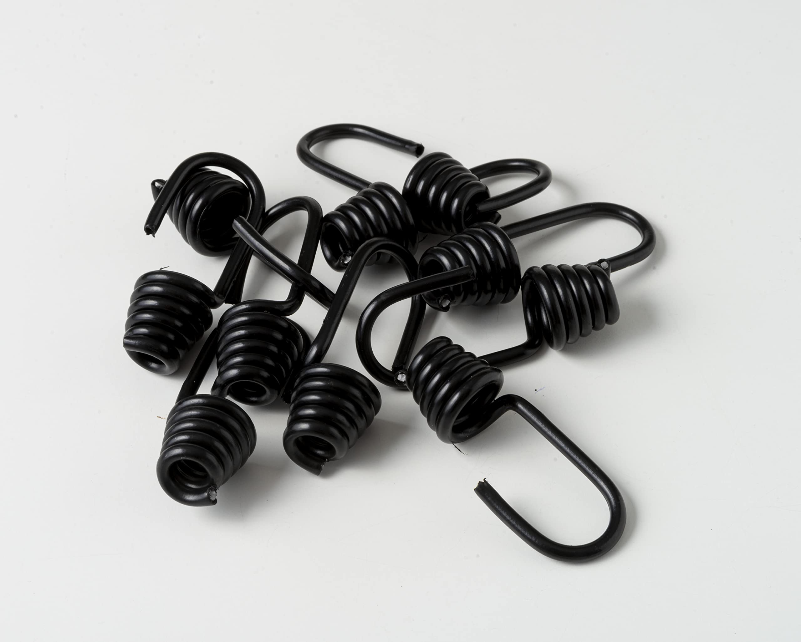 IPEA Wielofunkcyjny metalowy hak ze stali nierdzewnej 8 mm do elastycznych lin – 10 sztuk – Made in Italy – Made in Italy – uniwersalny metalowy hak spiralny do samochodu, motocykla, kempingu, łodzi,