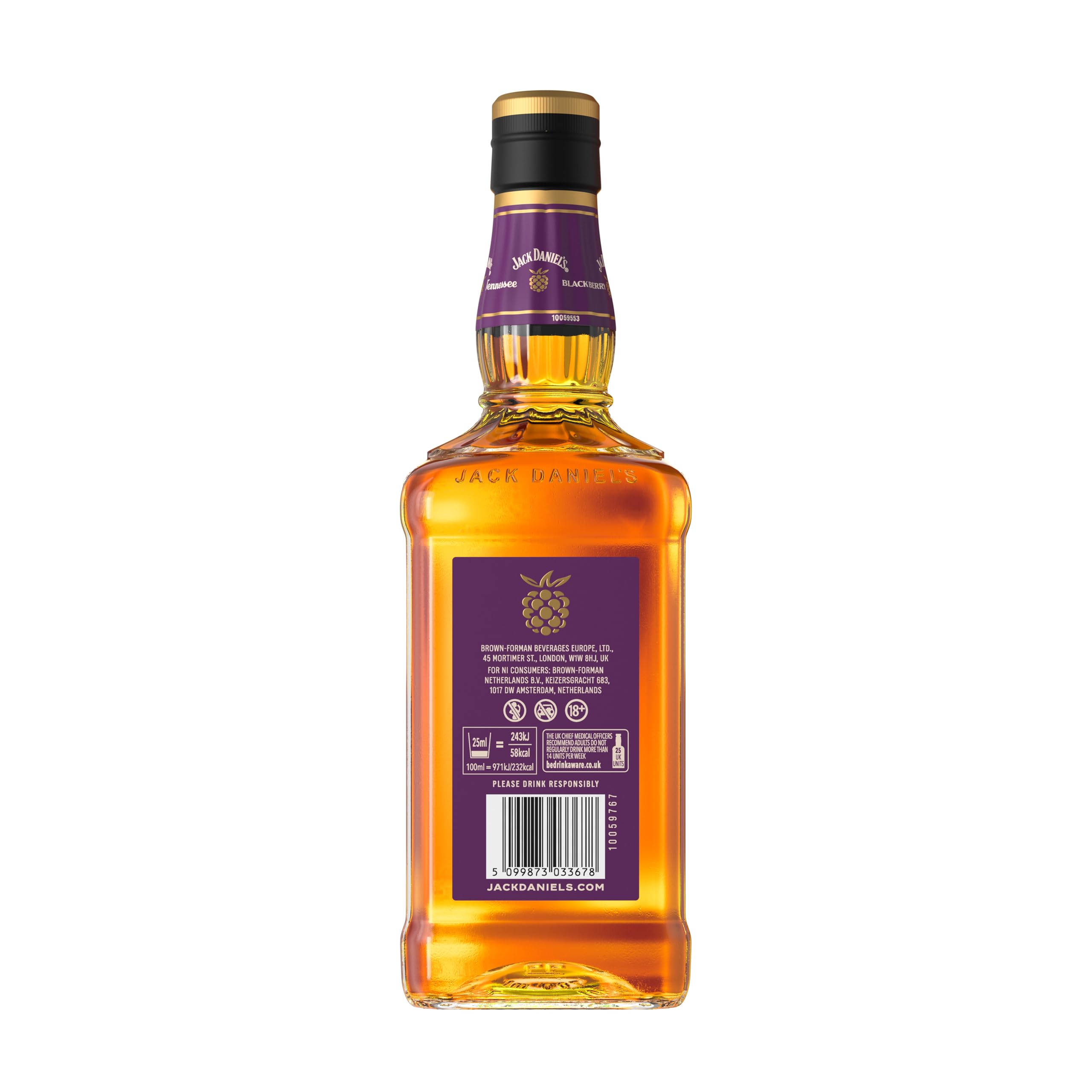 Jack Daniel's Tennessee Blackberry Whiskey – 70cl, 35% ABV