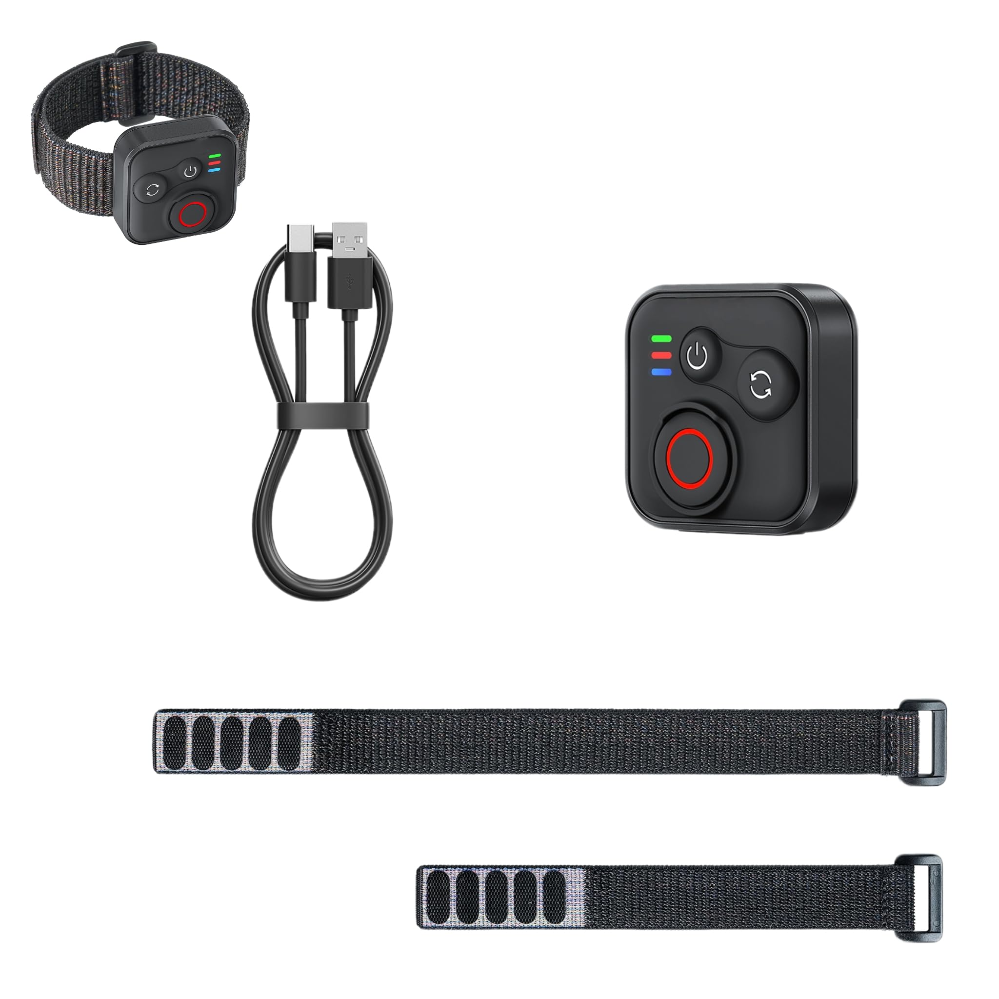 Camera Remote Controller Compatible with DJI Osmo 360 / Action 6/5 Pro / 4, Up to 50m Range, 96H Battery Life, Splash Resistant Design with Wrist Strap