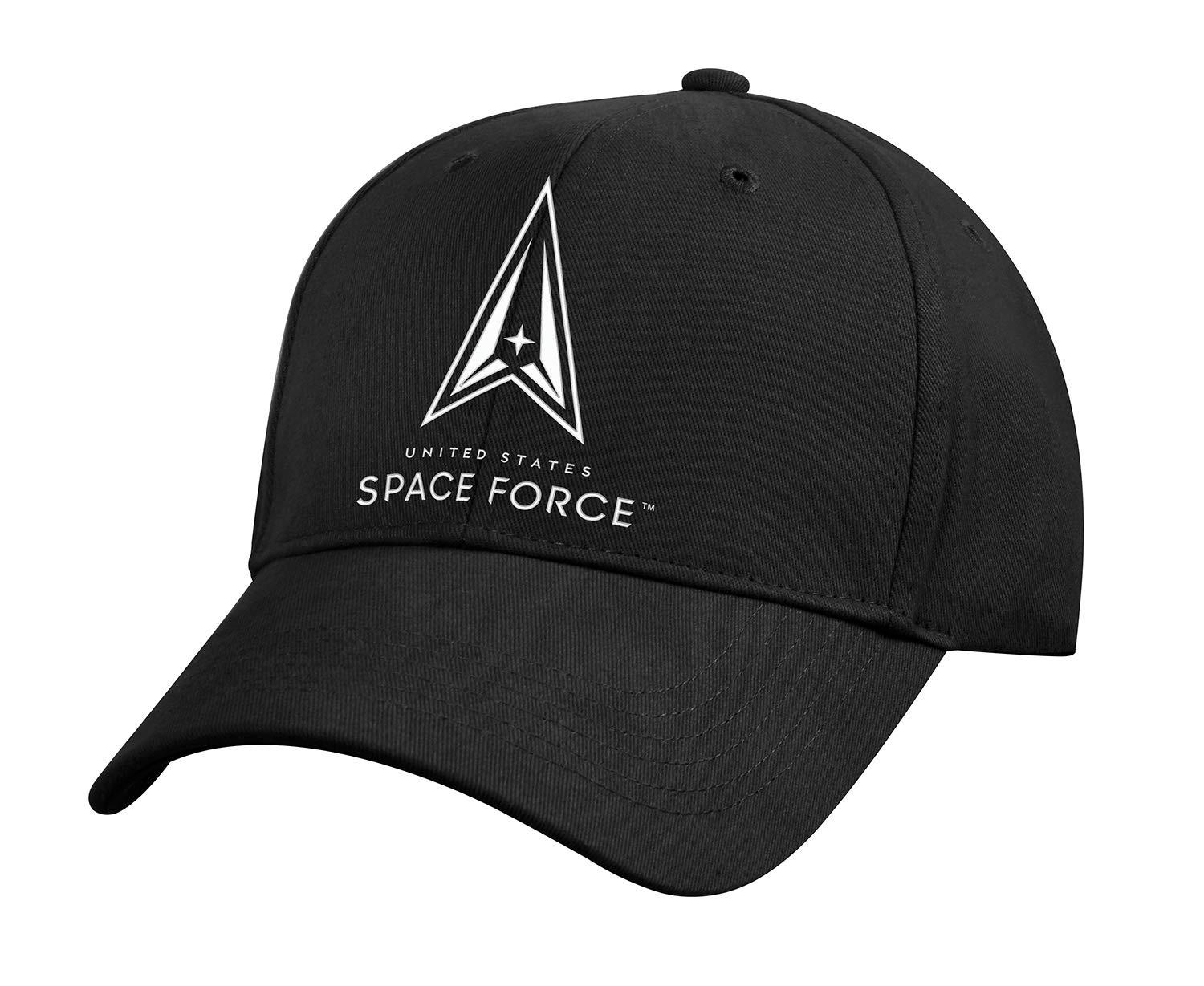 Rothco US Space Force Low Profile Cap | US Military Hat | Baseball Cap Black, Black, One Size