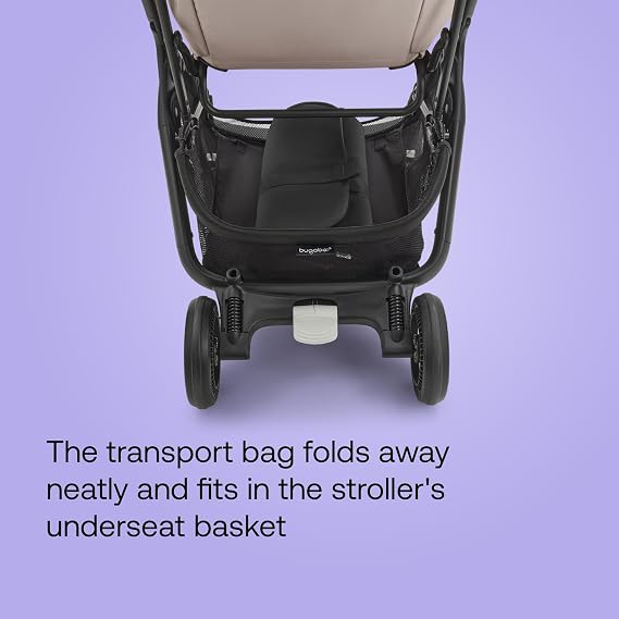 Bugaboo Butterfly Stroller Transport Bag, Hand Luggage-Compatible, Fits Overhead Bins for Airplane Travel, Durable, Easy to Carry Buggy Backpack, with Extra Storage for Baby Essentials