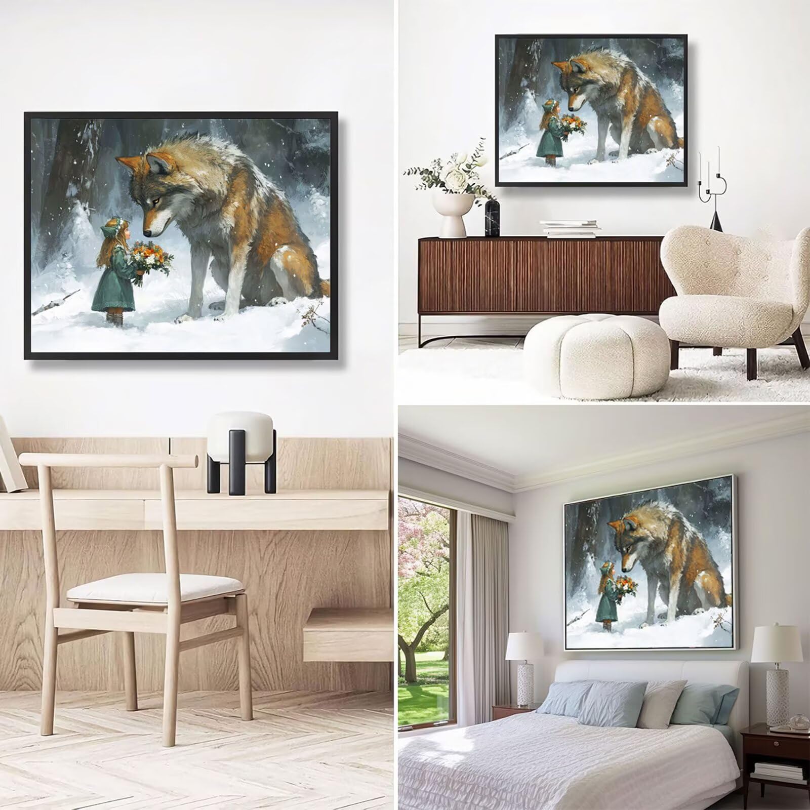 Dipingere con i Numeri Adulti Animale Dipingere con i Numeri Ragazza Paint by Numbers Hobby Creativi Adulti Fai Da Te Tela di Pittura a Olio Kit, Decorazioni Donna Regalo 60x90cm Senza Cornice Y3-625