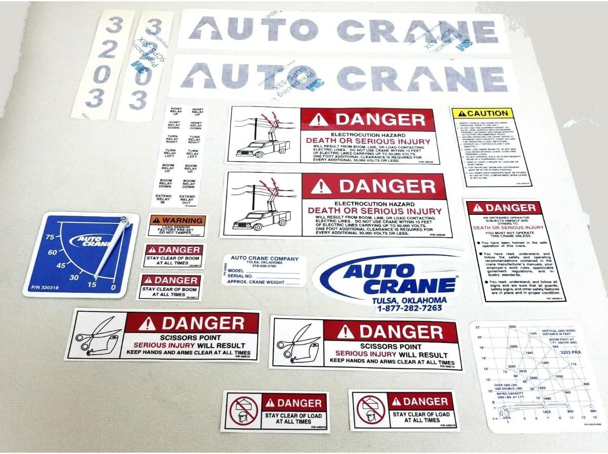 Auto Crane Decal KIT 3203PRX B