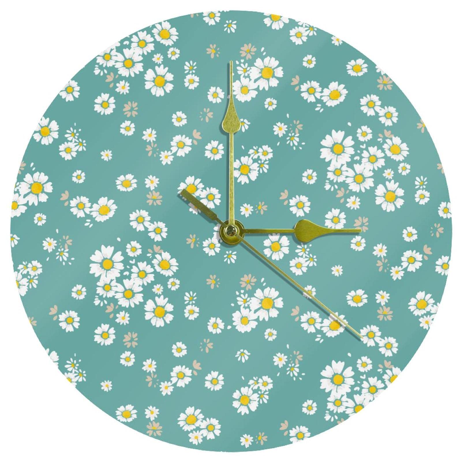 Horloge murale sans tic-tac Partysu acrylique 24 cm pour stopper les bruits nocturnes