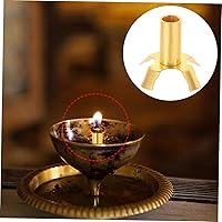 Vista 6 de TIDTALEO 4 Uds. Marcos de soporte de mecha Soporte de lámpara de mantequilla Soporte de lámpara de Buda Soporte de mecha Soporte de mecha Marco