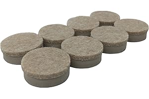 Shepherd Hardware 9915 1-Inch Heavy Duty Felt Gard Self-Adhesive Leveling Furniture Pads, Beige,8-Pack