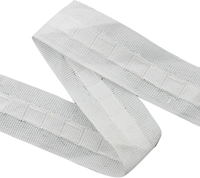 Curtain Narrow Header Tape with Strings, 30mx3cm Knitted Curtain Heading Tape, Pleat Cloth Heading Belt Linings, Curtains Pinch Pull Pleat Tapes, Curtains Accessory for Craft Pleater SizeWhite