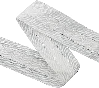 Curtain Narrow Header Tape with Strings, 30mx3cm Knitted Curtain Heading Tape, Pleat Cloth Heading Belt Linings, Curtains Pinch Pull Pleat Tapes, Curtains Accessory for Craft Pleater (Size:White)