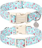 Vista 203 de DOGWONG Collar de perro de San Valentín, collar de perro con estampado de corazones para perros grandes, lindos collares de primavera, hembra