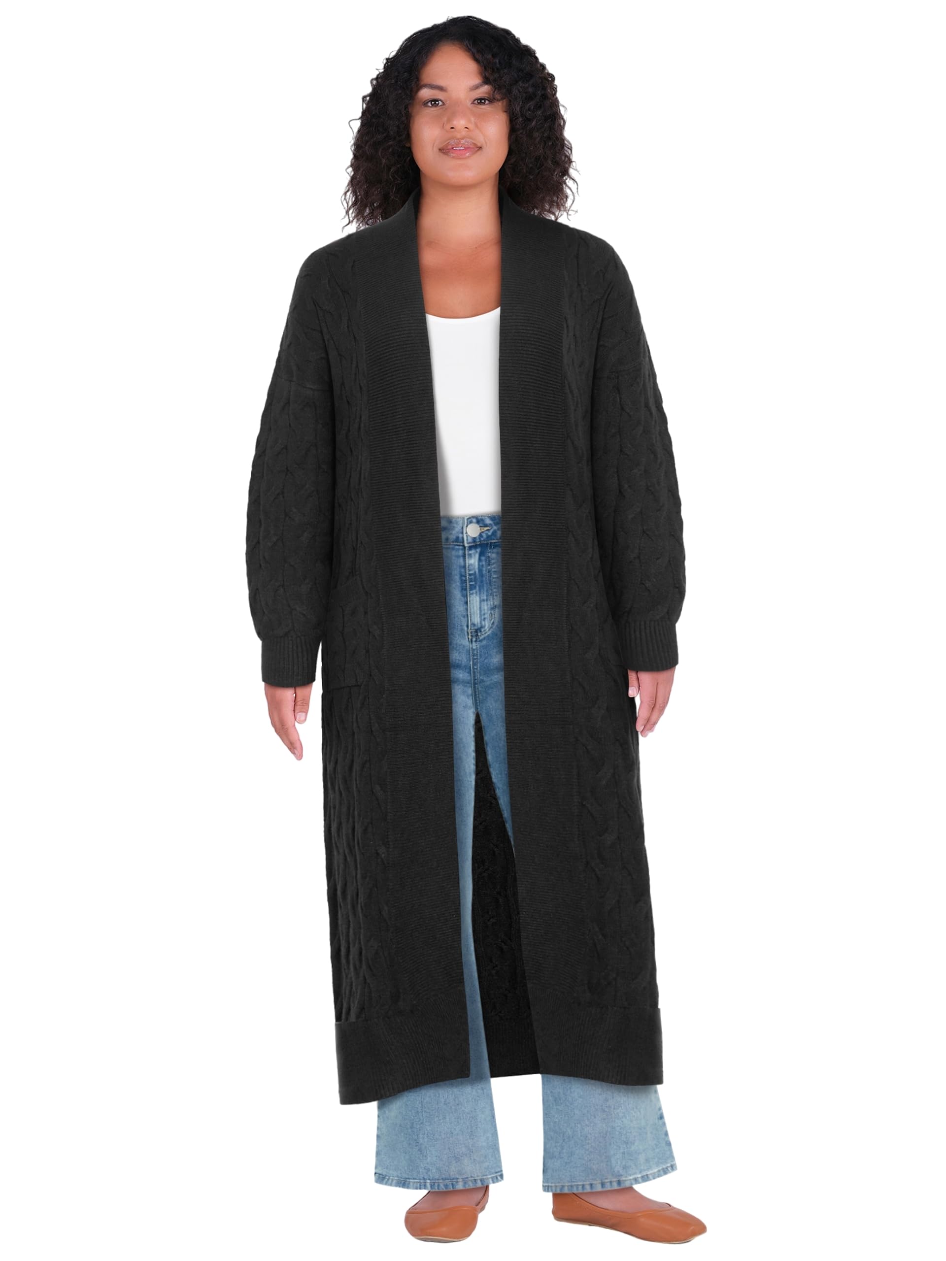 City Chic Womens Plus Size Cardigan - Ellery