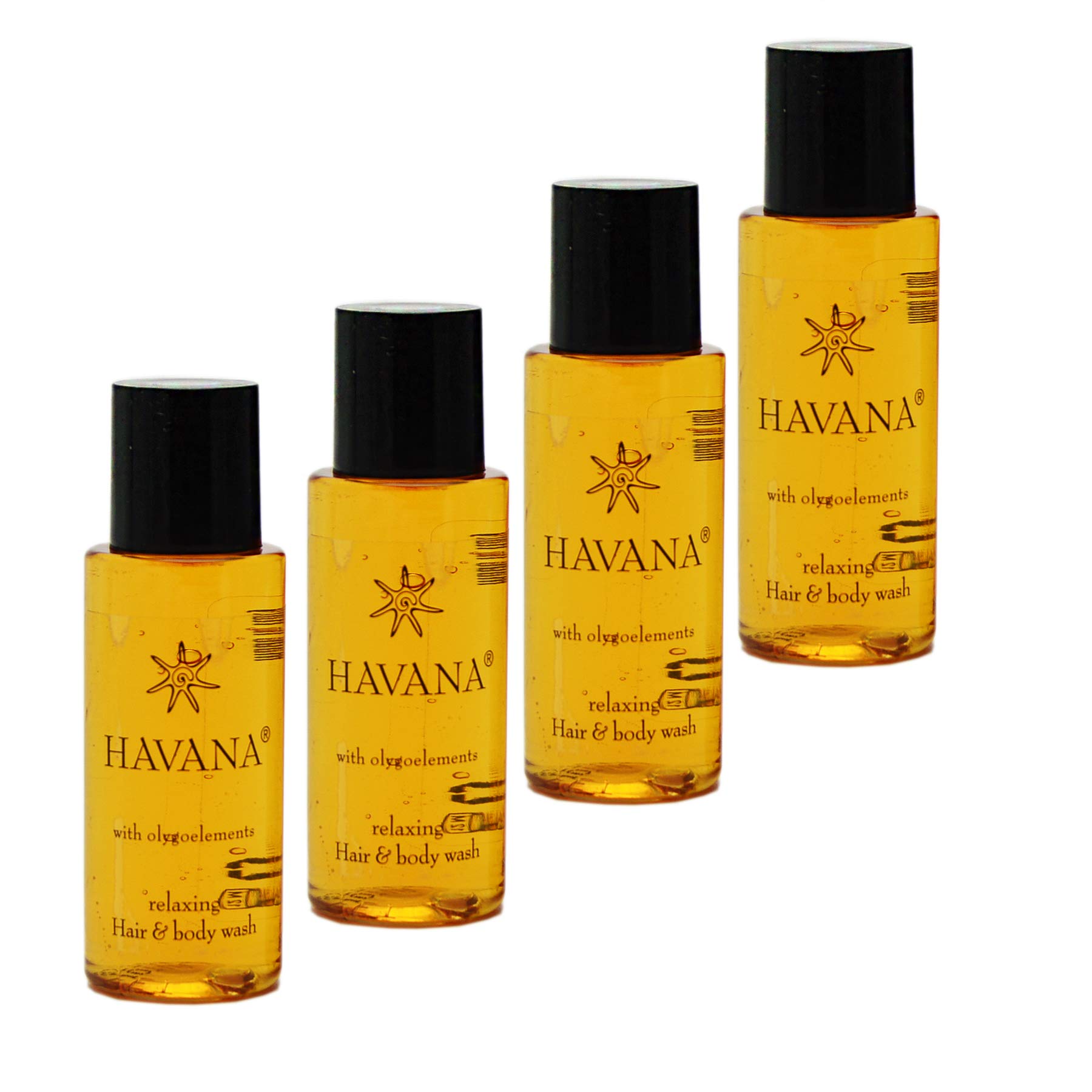 Awek.eu 450 Stück Hotel Shampoo&Duschgel (2in1) Body&Hair 30ml Flasche Havana Serie