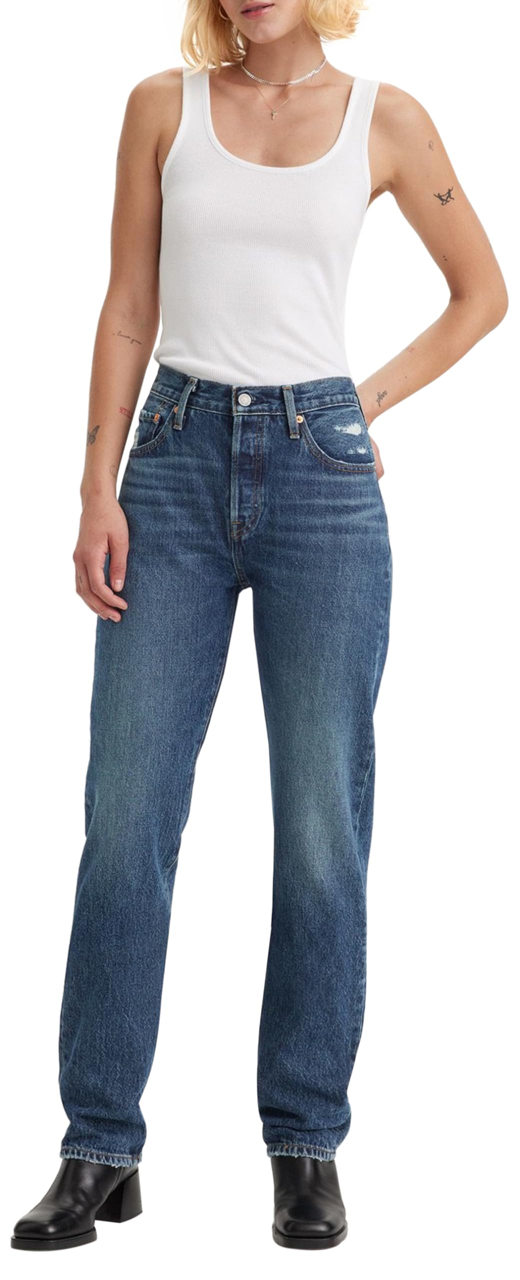 Levi's Damen 501 Jeans For Women LONG BOTTOMS_WOMEN, Sunday Morning Sky, 25W / 32L