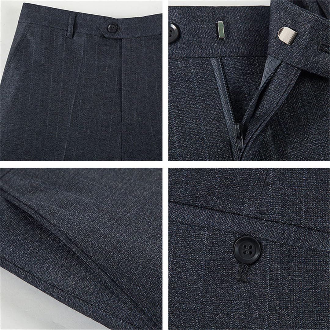 Vogrtcc Pantaloni Chino da Uomo Slim Fit Elasticizzati sul Davanti, Pantaloni da Lavoro Sottili da Uomo
