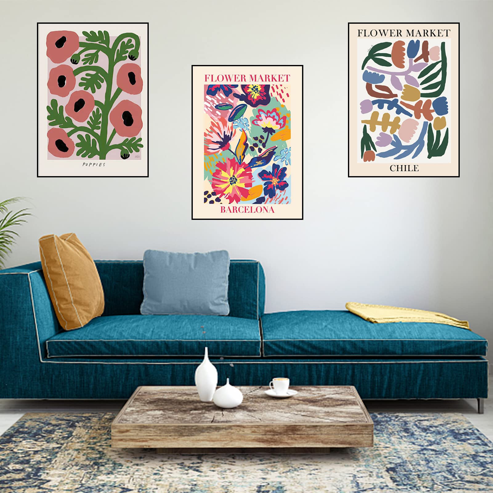 KBKBART Set di 6 poster da appendere alla parete con stampe artistiche