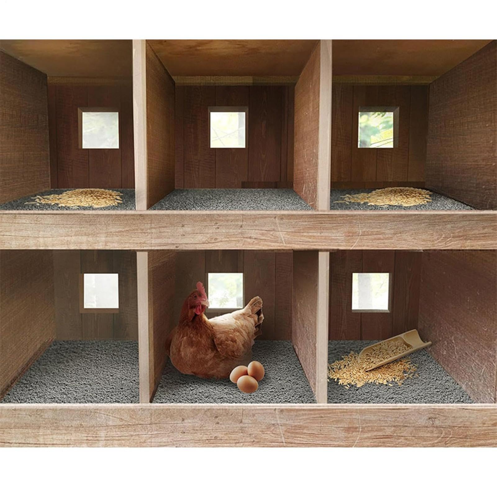 Hühnernest-Unterlage 4er Set – Waschbare & Wiederverwendbare Nistkasten-Einlagen (30x30 cm) – Weiche PVC-Matten für Legehennen, Enten & Wachteln – Komfortables Nestzubehör für Hühnerstall & Garten