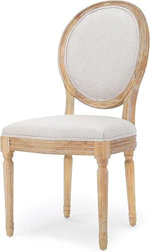 Miniatura 7 de Christopher Knight Home Phinnaeus Silla de comedor de tela beige de poliéster (juego de 2), juego de 2 piezas Beige,Verde azulado