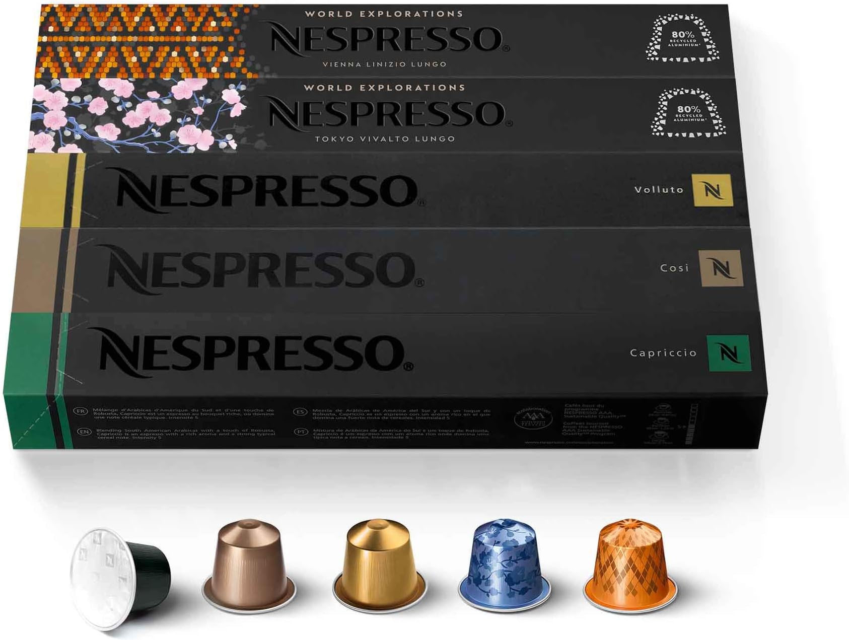 Capsules Original Line, Mild Roast Blend Variety Pack, Mild Roast Coffee, 50 Count Coffee Pods