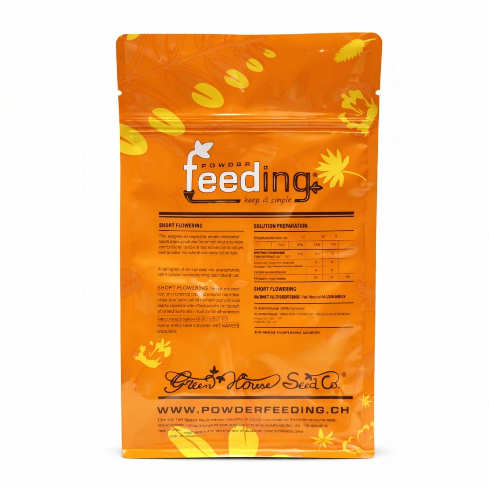 Weedness Green House Feeding Short Flowering 2,5 Kg - NPK Dünger Grow Anbau Indoor Erde Flüssigdünger Organischer Bio
