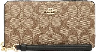 [コーチ] 財布(長財布) FC4452 C4452 カーキ×ブラック シグネチャー ロング ジップ アラウンド ウォレット （ストラップ付き） レディース [アウトレット品] [ブランド] [並行輸入品]