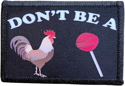 Dont Be A Sucker Morale Patch Removable Hook and Loop for Molle Gear, Operator Hat, Rucksack, Pack Bag, Backpack, Made in The USA