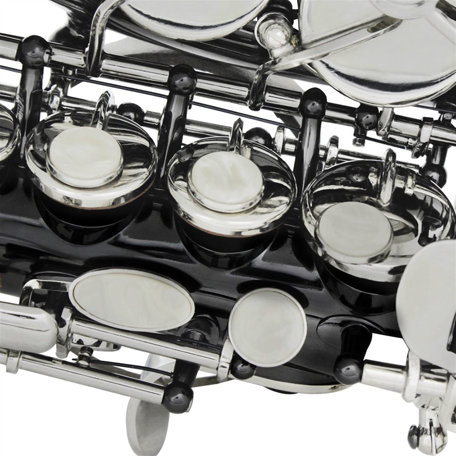Saxofón Profesional Saxofón BB Instrumento De Viento De Madera Profesional B Saxofón Plano con Estuche Accesorios para Instrumentos Musicales