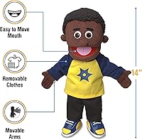 Vista 3 de 14" Jordan, niño negro, marioneta de mano